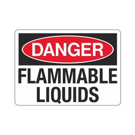 Danger Flammable Liquids Sign